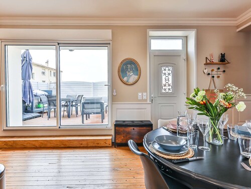 Chaleureux logement-centre ville-proche gare-plage