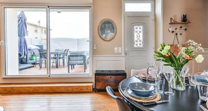 Chaleureux logement-centre ville-proche gare-plage