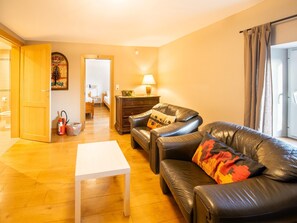 TV, foosball, stereo