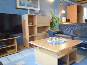 Fernseher, Kamin