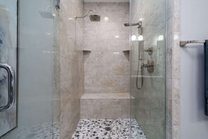 Bathtub, hair dryer, towels