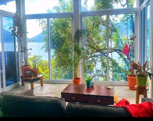Entire home with breathtaking views of Lake Atitlan and volcanoes