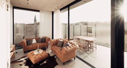 Villa Dalhem moderne avec vue