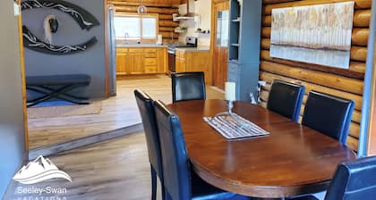 Comfortable Log Cabin w/AC ~ Downtown Seeley Lake!