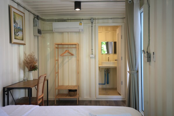 Standard Room | Desk, laptop workspace, blackout drapes, iron/ironing board - Day off house near Walking street (Chiang Mai)