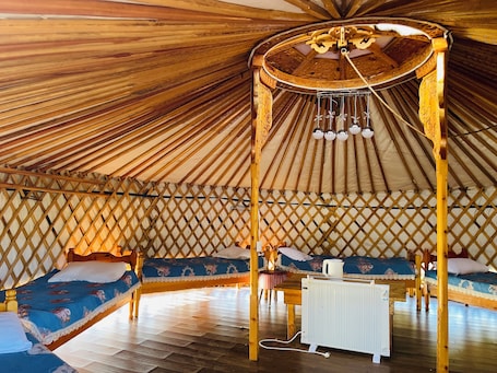Mongolian Traditional Ger | 1 bedroom, individually decorated, individually furnished, bed sheets