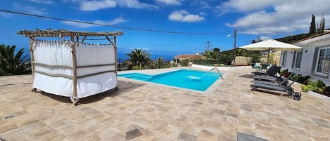 A heated pool