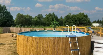 Beautiful holiday home in Głuszyn with private pool