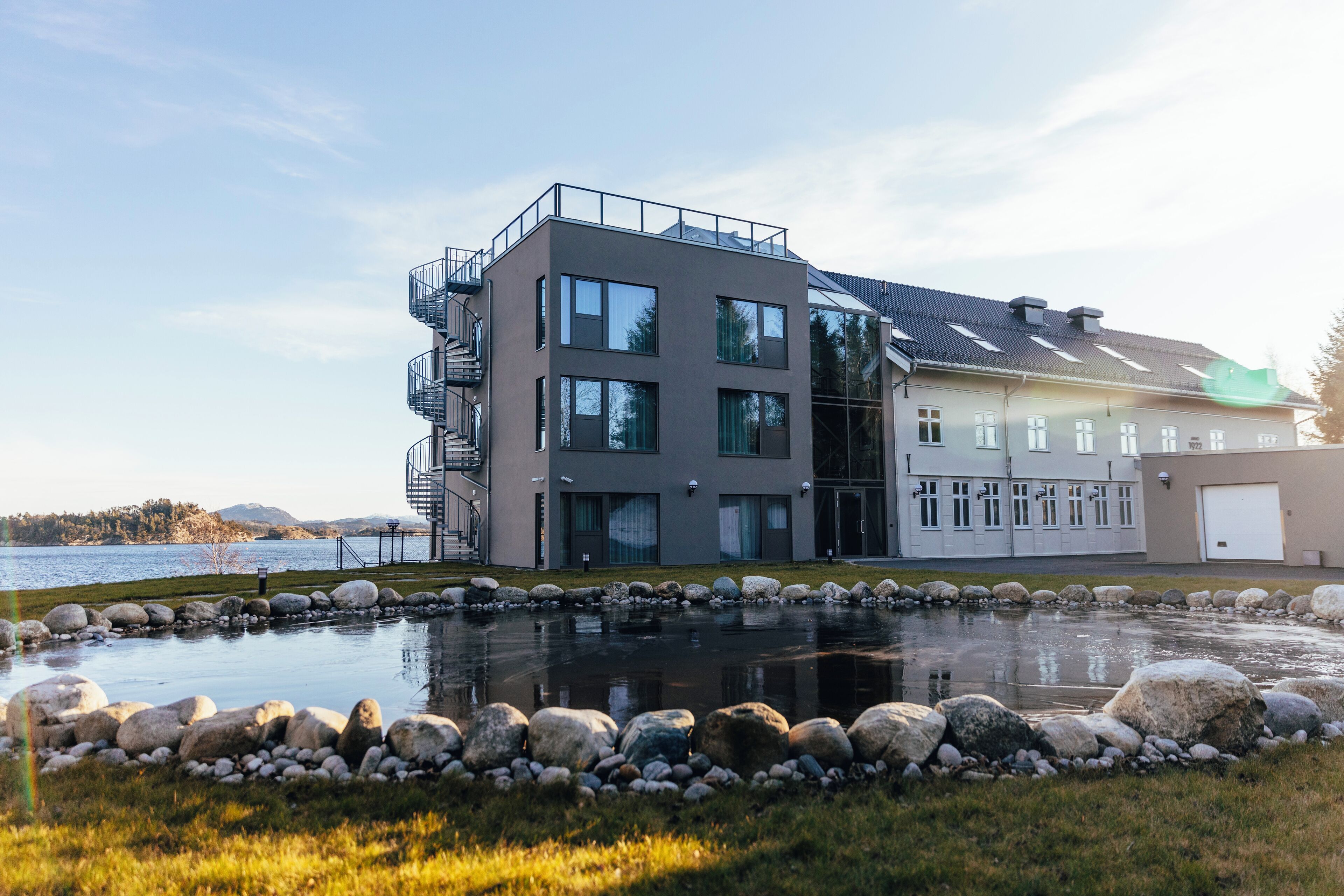 Façana frontal de l'allotjament