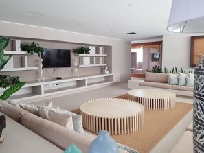 Living area - Hermoso Apartamento de Lujo en la Playa (Gaira)
