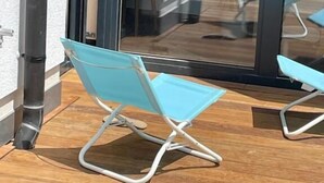 A modern outdoor seating area with a glass door leading to a patio. - 2 bedrooms with Terrace and Parking (Luxembourg City)