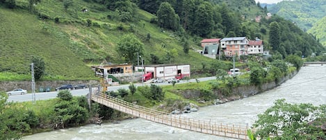 Blick von der Unterkunft