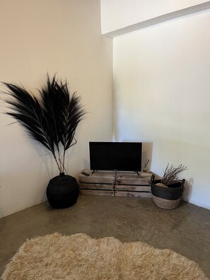 Club Studio | Living area | 30-inch Smart TV with digital channels, TV, Netflix - Mirador Apartments (Willemstad)