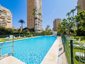 Pool - Cubo's Seaview Apartment Evy Playa / near beach / views / free wifi / parking included (Torremolinos)