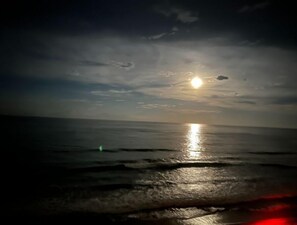 En la playa