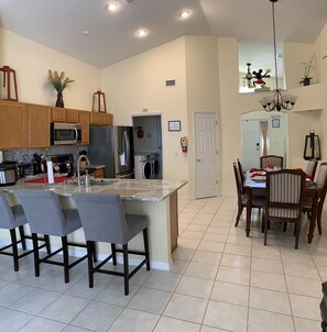 Dining - Minutes to Disney! Spacious 3BR Family Home w/ POOL! Pool Table & Themed Rooms! (Kissimmee)