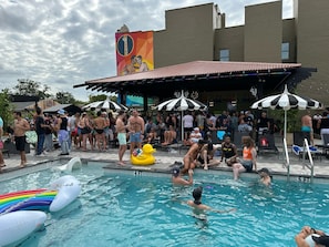Outdoor pool, open 8:00 AM to 9:00 PM, cabanas (surcharge)