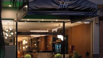 Front of property – evening/night