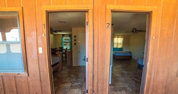 2 bedrooms, desk, iron/ironing board, WiFi