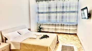 Camera con letto matrimoniale o 2 letti singoli | Wi-Fi gratuito, lenzuola