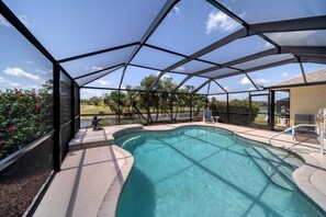 Una piscina riscaldata