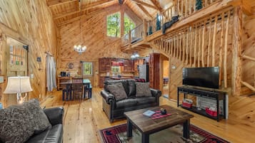 Smart TV, fireplace, foosball, table tennis