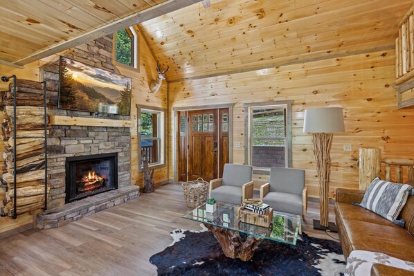 Maison, plusieurs lits (Heavenly Cabin #1914) | Coin séjour