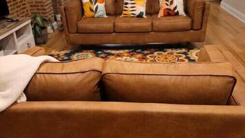 Smart TV, foosball, books