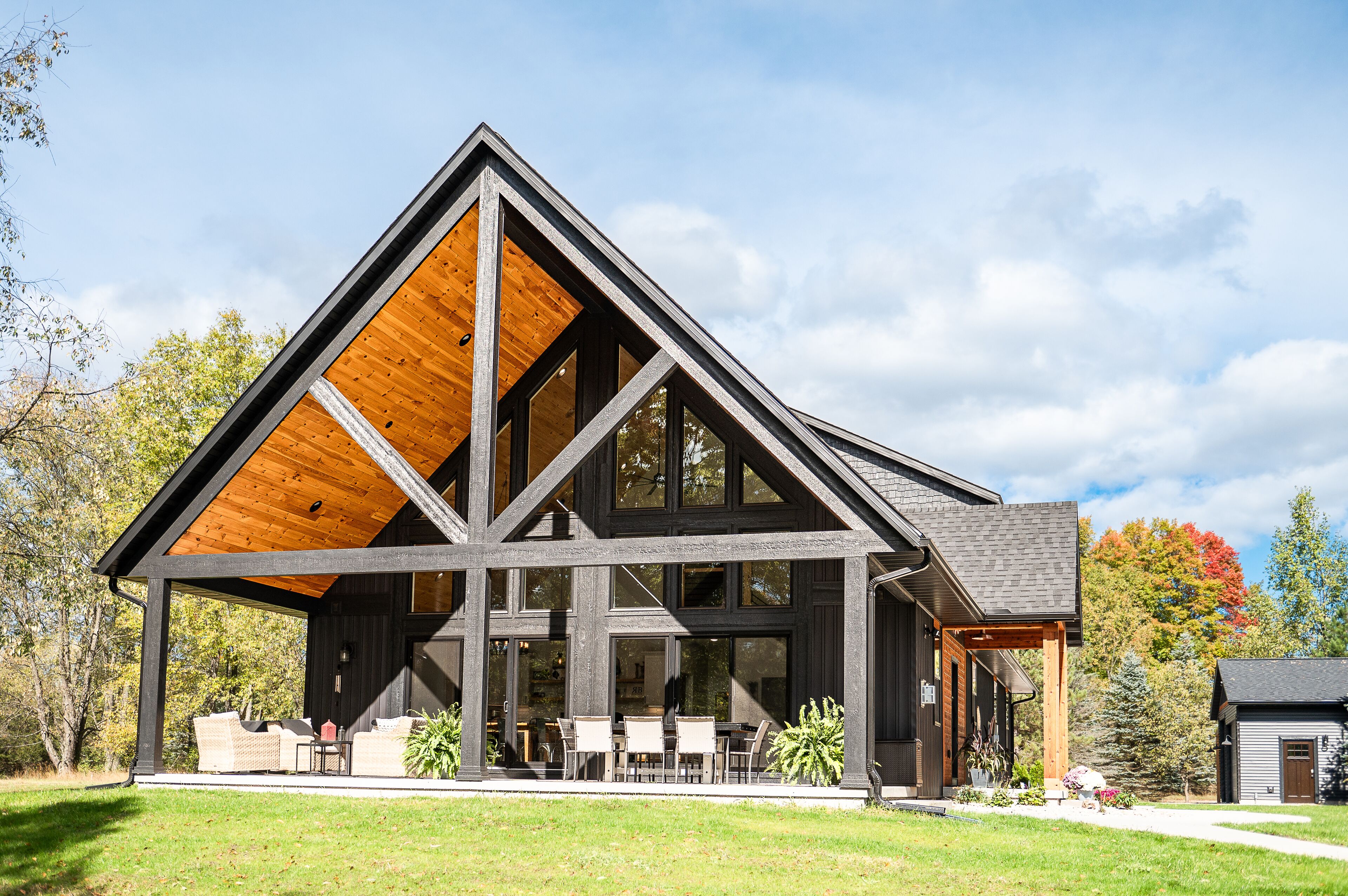New home on Betsie River; close to Crystal Mountain; perfect for large groups!