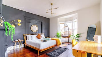 3 多间卧室、埃及棉床单、高档床上用品、记忆海绵床垫