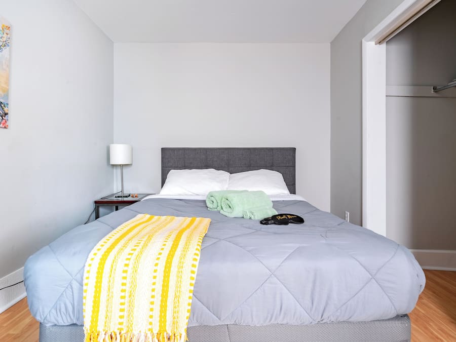 Egyptian cotton sheets, premium bedding, memory-foam beds, free minibar