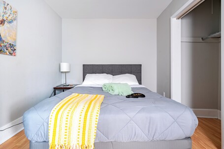 Egyptian cotton sheets, premium bedding, memory-foam beds, free minibar