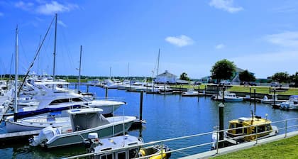Water view condo overlooking Marina, with private deck