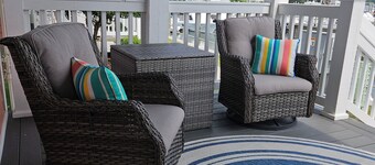 Water view condo overlooking Marina, with private deck