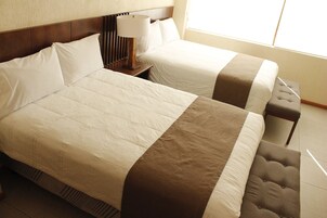 Family Double Room, 2 Double Beds | Premium bedding, down comforters, pillowtop beds, individually decorated