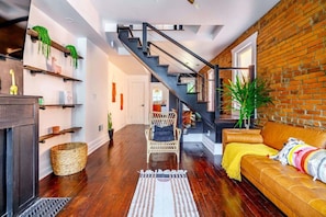 Maison Design, 2 chambres, non-fumeur, salle de bains privée | Coin séjour