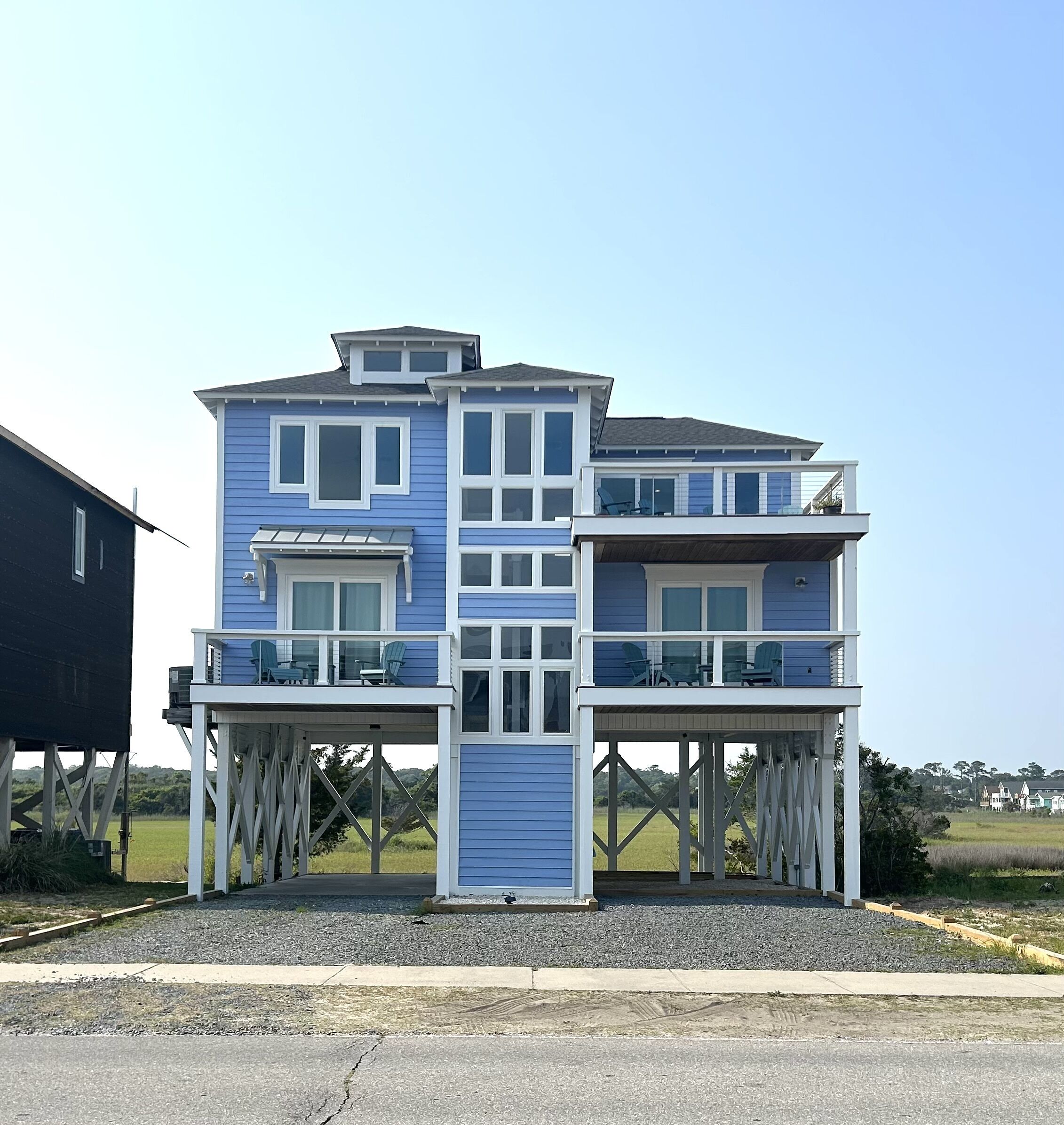 SECOND ROW with surround view of the ocean and marsh!