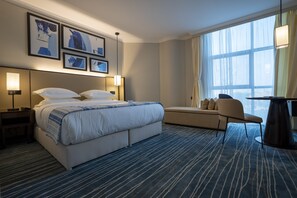 意大利 Frette 床单、高档床上用品、记忆海绵床垫、迷你吧