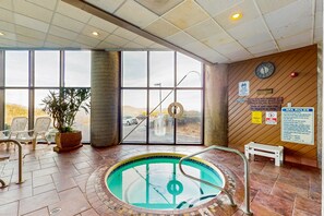 Indoor pool, a heated pool