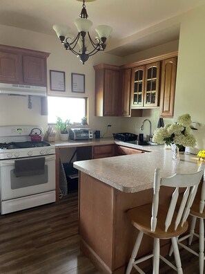 Køleskab, mikrobølgeovn, ovn, kogeplade