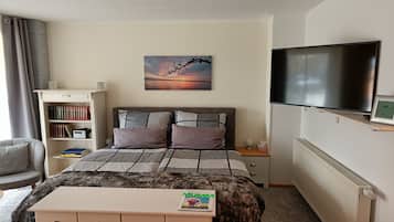 1 makuuhuone, silitysrauta/-lauta, ilmainen Wi-Fi, vuodevaatteet