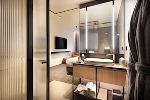 Urban Laneway Twin | Salle de bain | Articles de toilette (gratuits), séchoir à cheveux, peignoirs