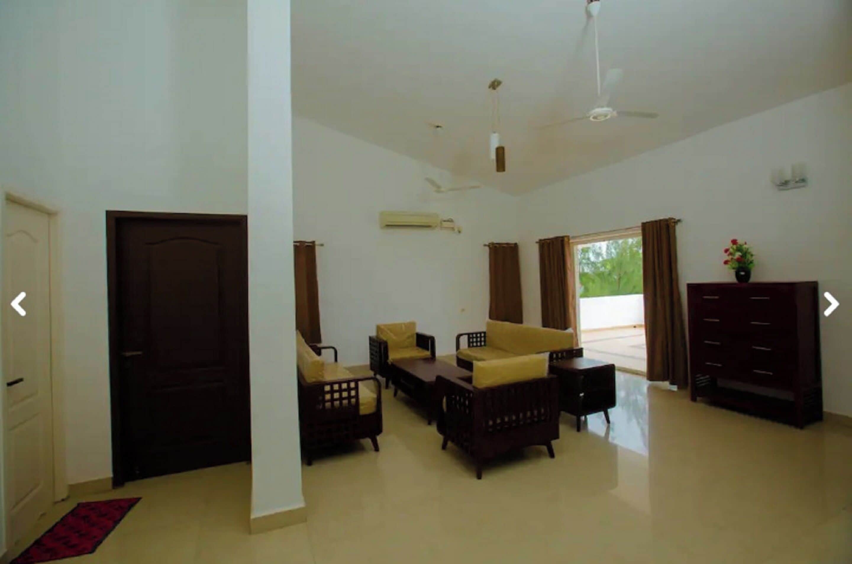 Executive Villa | Living area | LED TV, fireplace