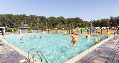 Glamping on a site with many facilities and pool