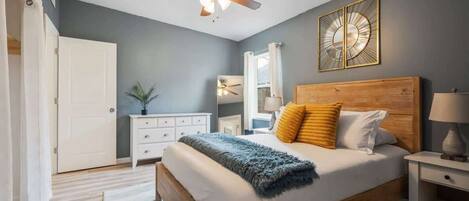 3 bedrooms, iron/ironing board, travel crib, WiFi