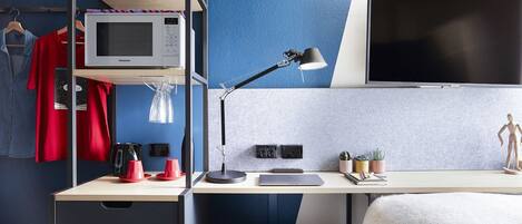 1 chambre, bureau, Wi-Fi, draps fournis