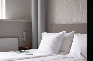 Two-bedroom apartment | Peralatan tempat tidur hipoalergenik, gebar bulu kapas 