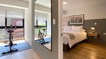 2 bedrooms, premium bedding, individually decorated, desk