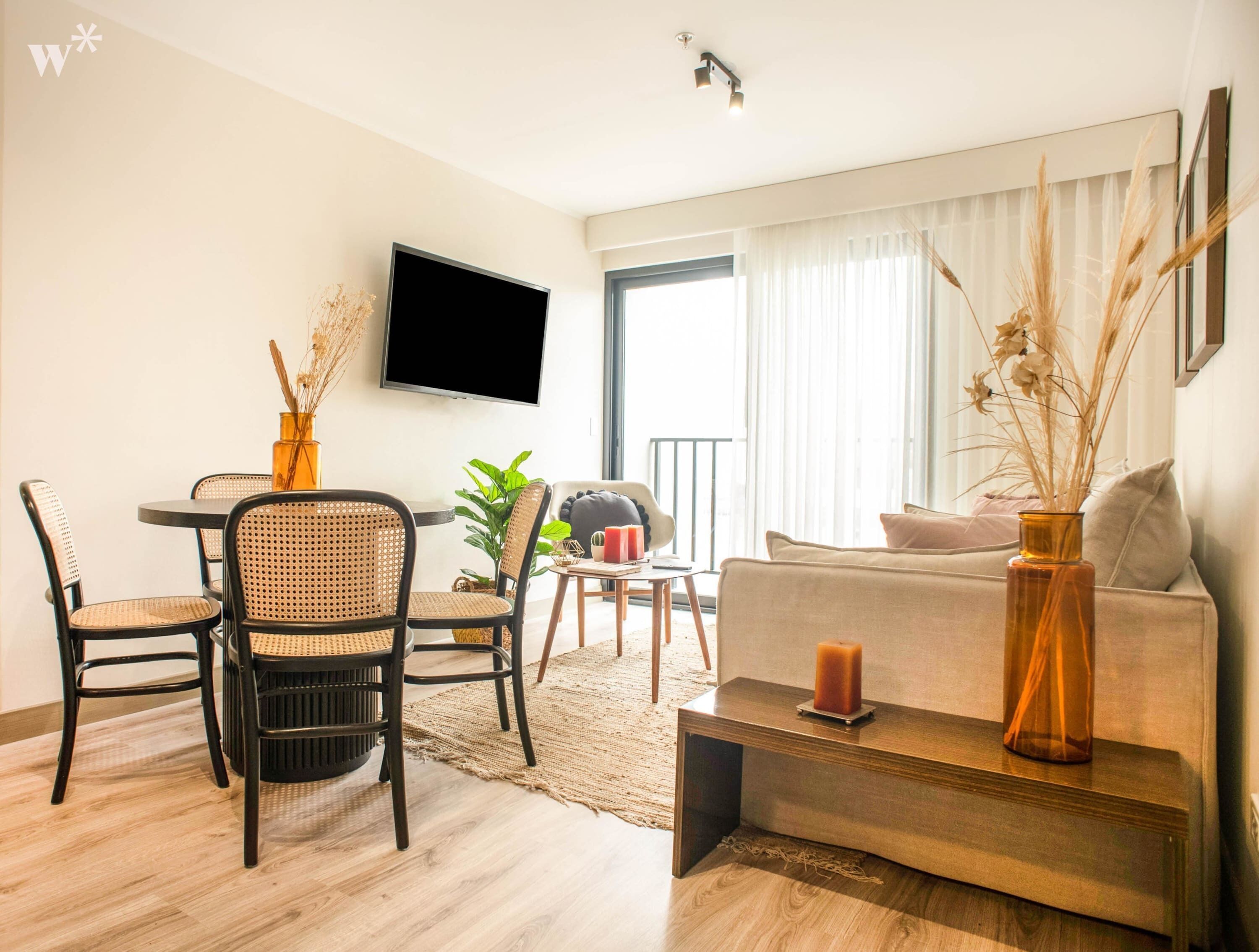 Apartamento elite | Área de estar | TV de tela plana