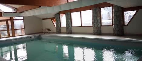 Indoor pool, a heated pool